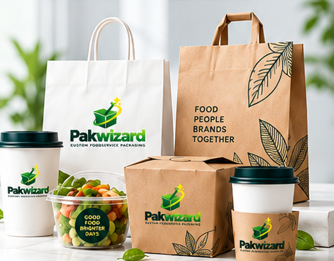 Examples of custom branded foodservice packaging